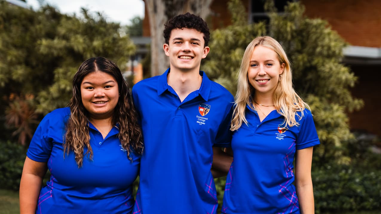 2025 Communications Interns - Shaima De Sagun, Fynn Kardachi and Hannah Solomon